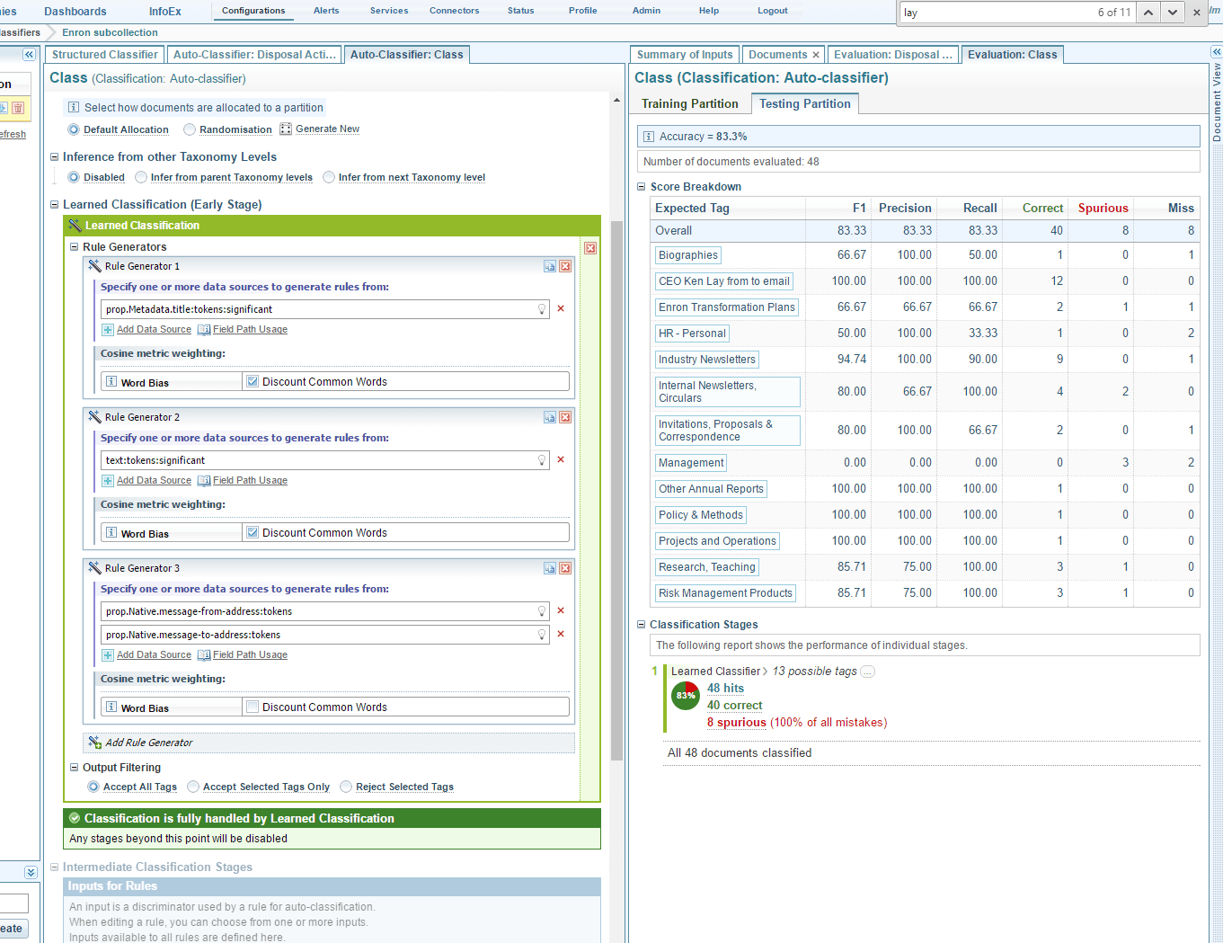 NAA Auto Classifier Tool screenshot